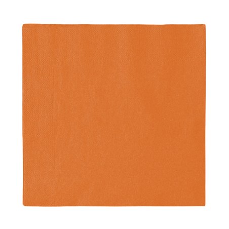 Papieren servet 2 laags oranje 33x33cm (50 stuks)