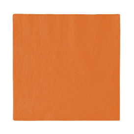 Papieren servet 2 laags oranje 33x33cm (1200 stuks)