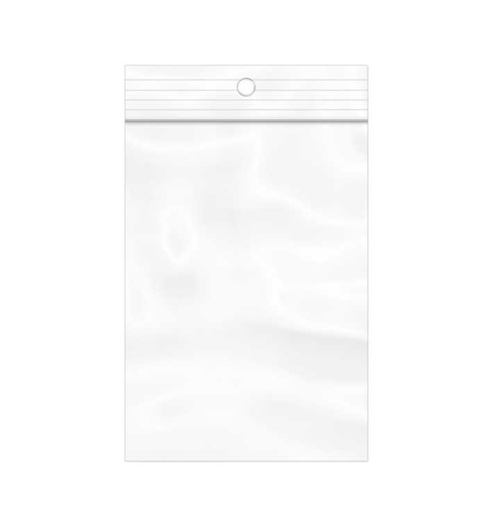 Plastic zak met rits Automatische sluiting Hang gat 7x10cm G-200 (100 stuks) Plastic zak met rits Automatische sluiting Hang gat 7x10cm G-200 (100 stuks)