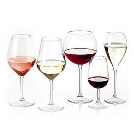 Plastic herbruikbaar glas Wijn Tritan transparant 240ml (1 stuk) 