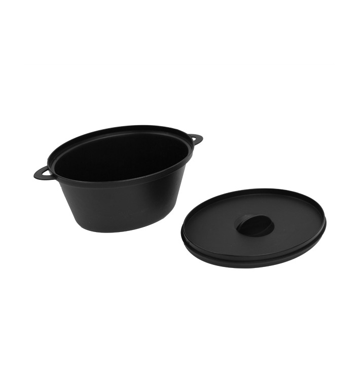 Proeverij ovenschotel met deksel PPzwart 15,6x10,1cm (144 stuks) Proeverij ovenschotel met deksel PPzwart 15,6x10,1cm (144 stuks)