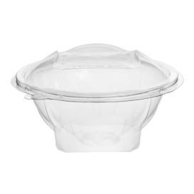 Plastic saladekom APET Rond vormig transparant 500ml Ø15,6cm (50 stuks)