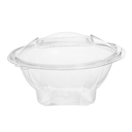 Plastic saladekom APET Rond vormig transparant 750ml Ø17,2cm (200 stuks)