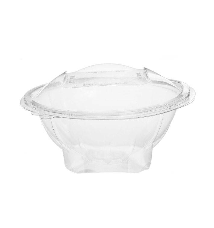 Plastic saladekom APET Rond vormig transparant 750ml Ø17,2cm (200 stuks)