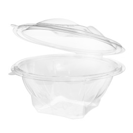 Plastic saladekom APET Rond vormig transparant 750ml Ø17,2cm (200 stuks)