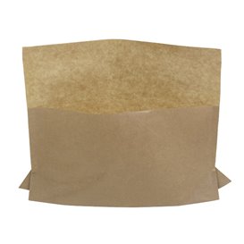 Papieren voedsel envelop Vetvrij kraft 21x17/11x3cm (100 stuks)