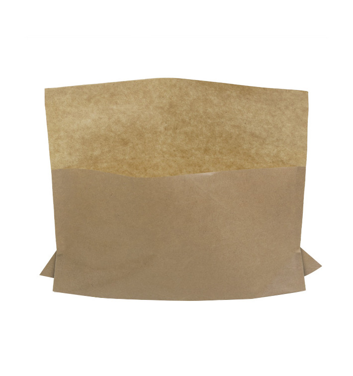 Papieren voedsel envelop Vetvrij kraft 21x17/11x3cm (2400 stuks) Papieren voedsel envelop Vetvrij kraft 21x17/11x3cm (2400 stuks)