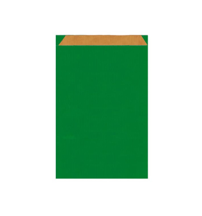 Papieren envelop kraft groen 12+5x18cm Papieren envelop kraft groen 12+5x18cm
