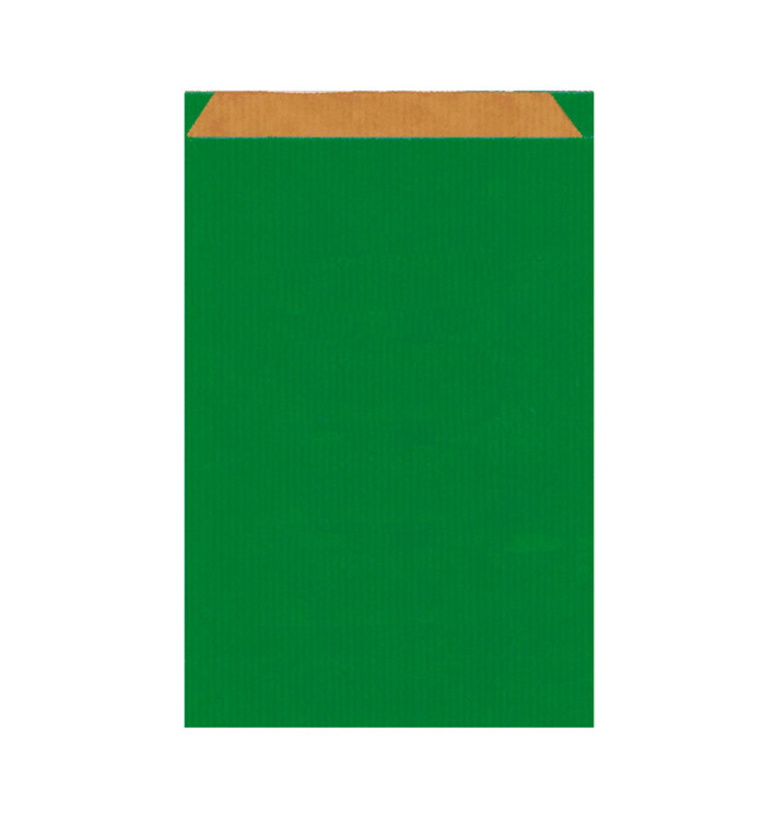 Papieren envelop kraft groen 26+9x38cm Papieren envelop kraft groen 26+9x38cm
