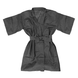 Wegwerp-laboratoriumjas "Kimono" "TST" PP zwart XL (100 stuks)