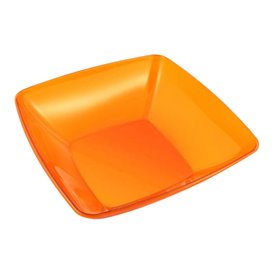 Plastic Kom PS Kristal Hard oranje 3500ml 28x28cm (20 stuks)