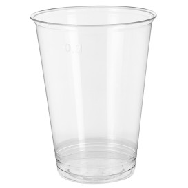 Stof gebaseerd op Maizena PLA beker  Bio transparant 250ml (1.000 stuks)