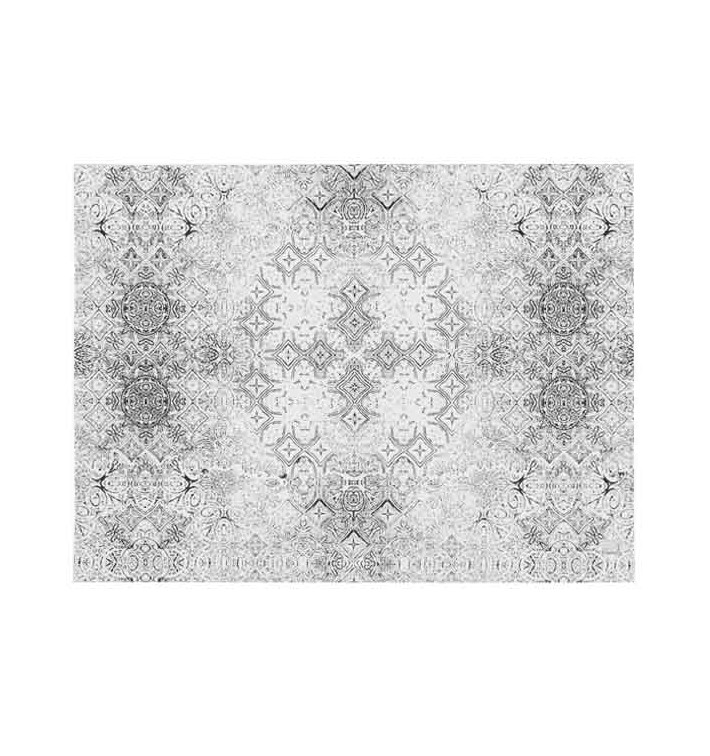 Voorgesneden Papieren Tafelkleed 1x1m "Mosaic" Zwart 40g/m² (400 Stuks) Voorgesneden Papieren Tafelkleed 1x1m "Mosaic" Zwart 40g/m² (400 Stuks)