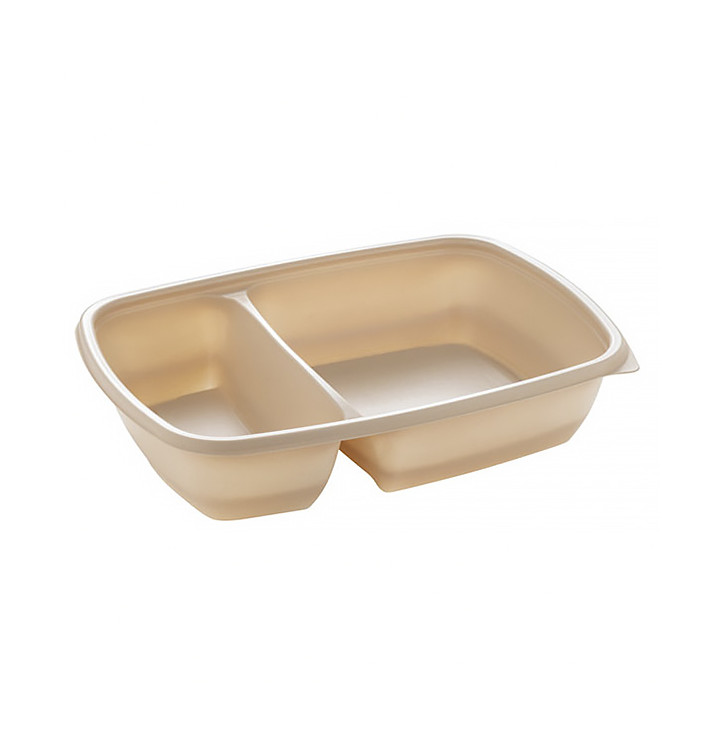 Plastic deli Container PP 2C Crème 900ml 23x16,5x5cm (75 stuks) Plastic deli Container PP 2C Crème 900ml 23x16,5x5cm (75 stuks)