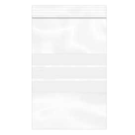 Plastic zak met rits Automatische sluiting Schrijfblokje 12x18cm G-160 (1000 stuks)