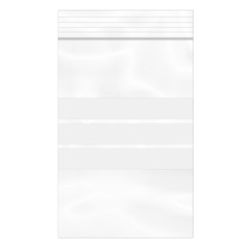 Plastic zak met rits Automatische sluiting Schrijfblokje 10x15cm G-160 (100 stuks) 