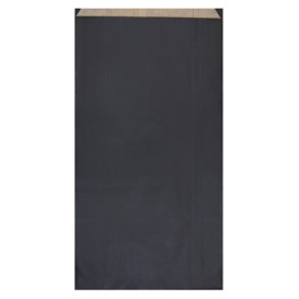 Papieren envelop kraft zwart 19+8x35cm (750 stuks)