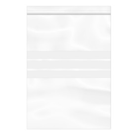 Plastic zak met rits Automatische sluiting Schrijfblokje 16x22cm G-160 (1000 stuks)