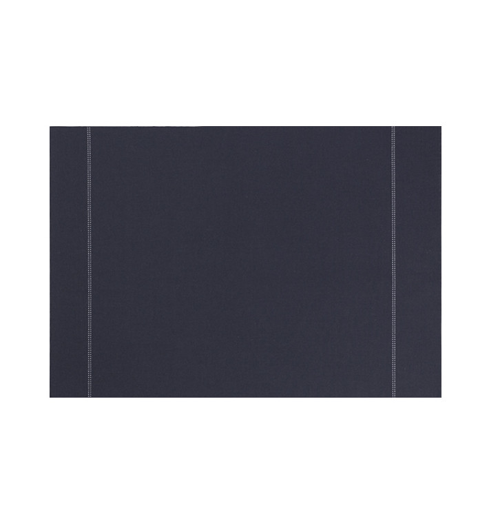 Katoenen placemat "Day Drap" donker blauw 32x45cm (12 stuks) Katoenen placemat "Day Drap" donker blauw 32x45cm (12 stuks)
