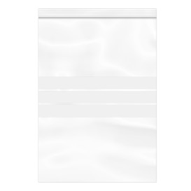 Plastic zak met rits Automatische sluiting Schrijfblokje 25x35cm G-160 (1000 stuks)