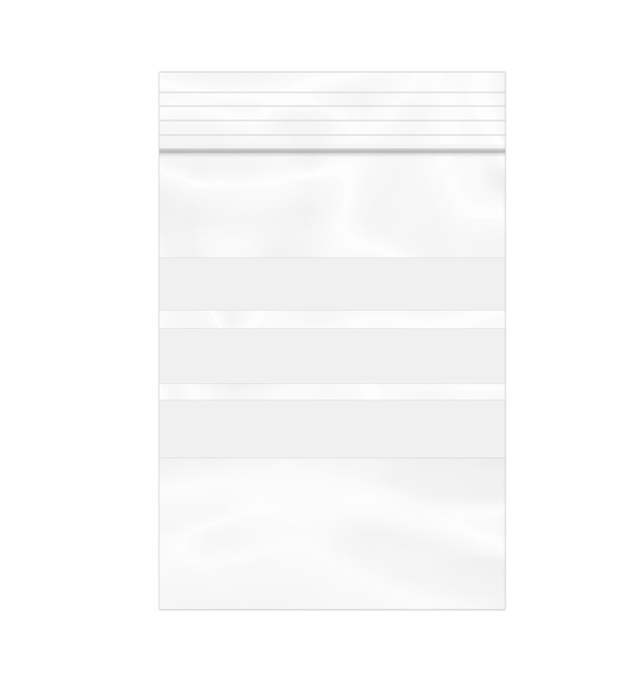 Plastic zak met rits drukknoopsluiting 6x8cm G-200 (1000 stuks) Plastic zak met rits drukknoopsluiting 6x8cm G-200 (1000 stuks)
