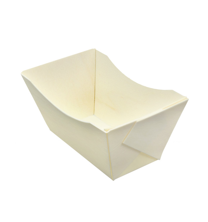 Amuse Bootje Hout 320ml 13,3x7,5cm (12 Stuks) Amuse Bootje Hout 320ml 13,3x7,5cm (12 Stuks)
