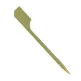 Prikkers “Golf” 7cm Naturel Bamboe (50 Stuks)