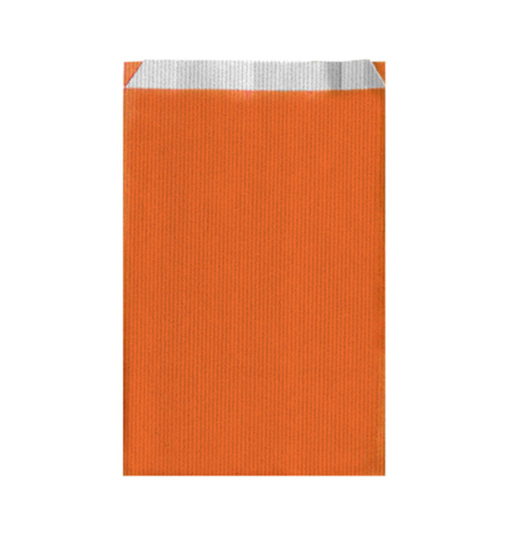 Papieren envelop oranje 12+5x18cm 