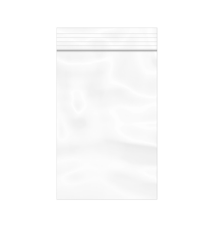 Plastic zak met rits drukknoopsluiting 10x15cm G-200 (100 stuks) 