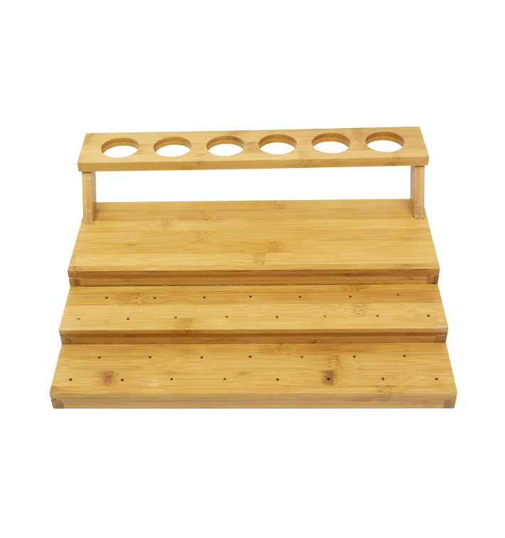 Bamboe Serverplateau 29x35,5x11,5cm (2 Stuks) Bamboe Serverplateau 29x35,5x11,5cm (2 Stuks)