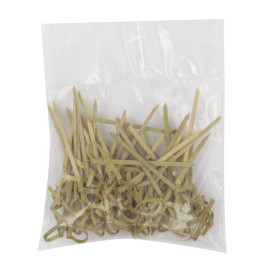 Natuurlijke Groene Prikkers “Strick” 7cm Naturel Bamboe (100 stuks) 