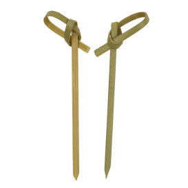 Natuurlijke Groene Prikkers “Strick” 7cm Naturel Bamboe (100 stuks) 