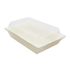 Plastic PET Deksel Container 500ml 20x12,5cm (144 Stuks)