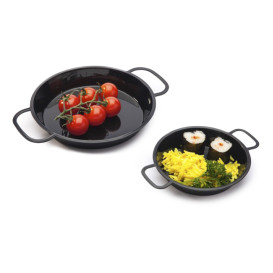 Zwarte Paella Pan van PP 120ml (200 Stuks)