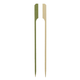 Natuurlijke GroenePrikkers “Golf” 18cm Bamboe (100 Stuks) 