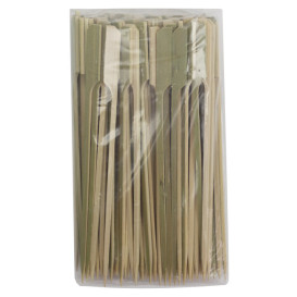 Natuurlijke GroenePrikkers “Golf” 18cm Bamboe (100 Stuks) 