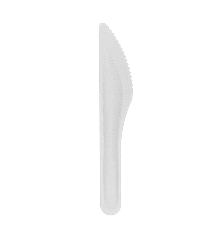 Suikerriet Mes Wit 16cm (50 stuks) Suikerriet Mes Wit 16cm (50 stuks)