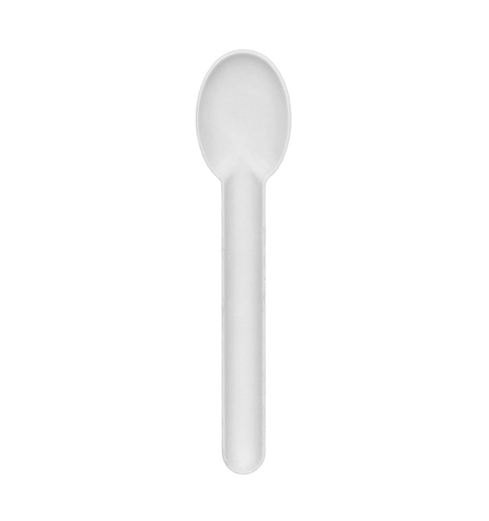 Suikerriet Lepel Wit 16cm (50 stuks) Suikerriet Lepel Wit 16cm (50 stuks)