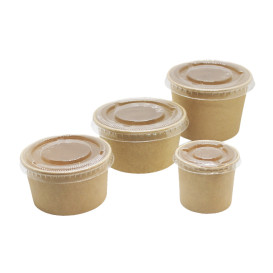 Kartonnen Kraft Pot voor sauzen 100ml Ø7,3cm (1.000 Units)