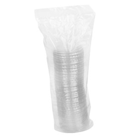 Transparant PET-Sauspotdeksel 75 en 100ml Ø7,3cm (50 Stuks)