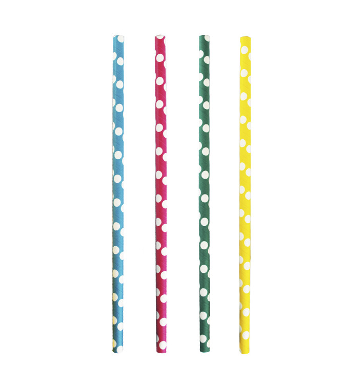 Papieren rechte rietjes voor "Ijs dranken" Ø0,8cm 24cm (3.000 stuks) Papieren rechte rietjes voor "Ijs dranken" Ø0,8cm 24cm (3.000 stuks)