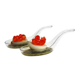 Plastic Proeving lepel PS transparant 8 cm (288 stuks)