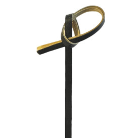 Bamboe vleespennen zwart met knoop Design 10cm (2.500 stuks)