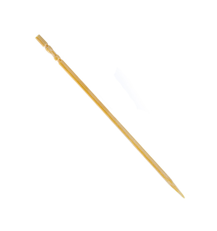 Houten tandenstoker Rond vormig Turned 6,5cm (1 stuk) Houten tandenstoker Rond vormig Turned 6,5cm (1 stuk)