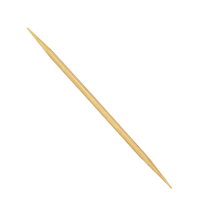 Houten tandenstoker Rond vormig 2 Tips 6,5cm (24 stuks) Houten tandenstoker Rond vormig 2 Tips 6,5cm (24 stuks)
