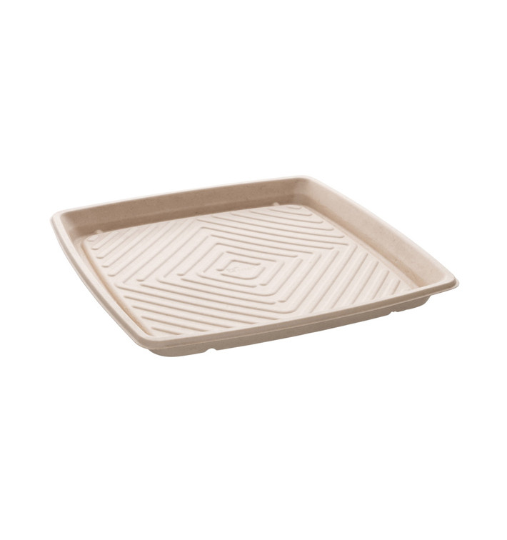 Dienblad Suikerriet Vierkant Naturel 36x36cm (5 stuks) Dienblad Suikerriet Vierkant Naturel 36x36cm (5 stuks)