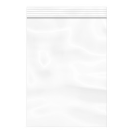 Plastic zak met rits drukknoopsluiting 16x22cm G-200 (100 stuks)