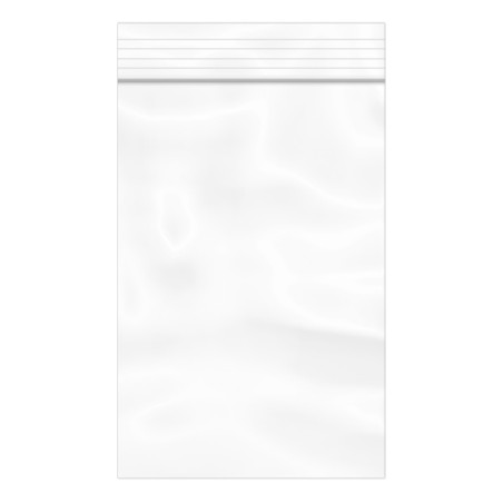 Plastic zak met rits drukknoopsluiting 8x12cm G-300 (100 stuks)