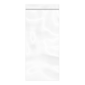 Plastic zak met rits drukknoopsluiting 14x30cm G-300 (100 stuks)