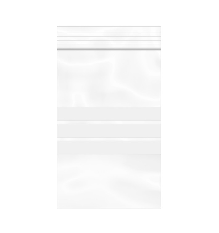 Plastic zak met rits drukknoopsluiting 8x12cm G-200 (1000 stuks) Plastic zak met rits drukknoopsluiting 8x12cm G-200 (1000 stuks)